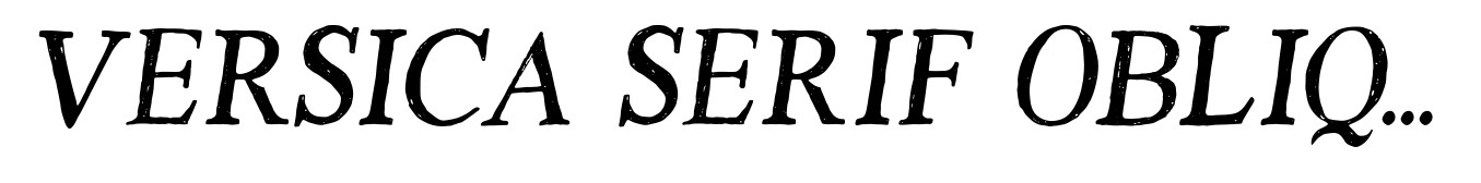 Versica Serif Oblique